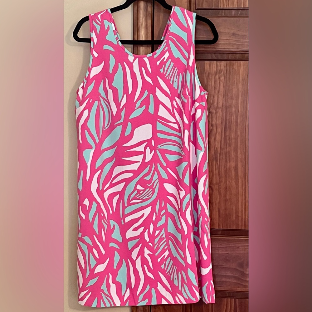 NWOT Lilly Pulitzer Sabrina Shift Dress on Papaya Playa Print- Size Large